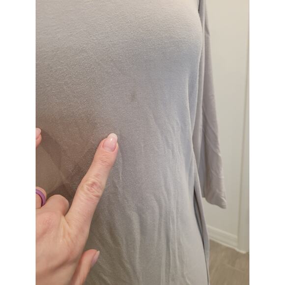 J. Jill Wearever Collection Tunic Top – XS – Taupe –3/4 Sleeve – High-Low Hem - Picture 11 of 11